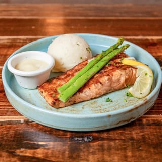 Grilled Salmon Lunch